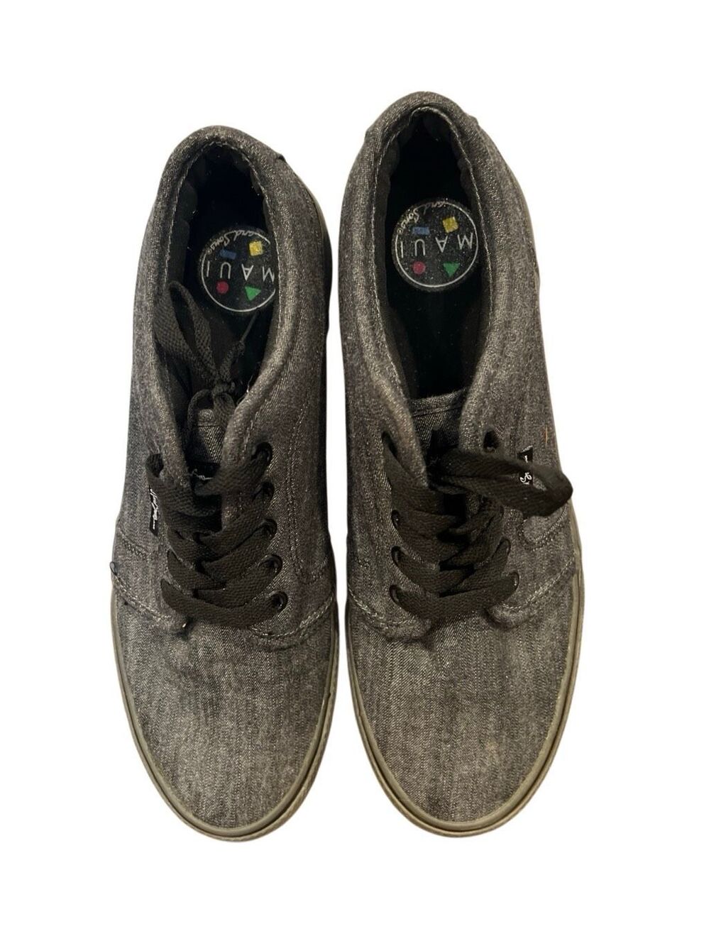 Maui & Sons Black Gray Sneakers Sz.10